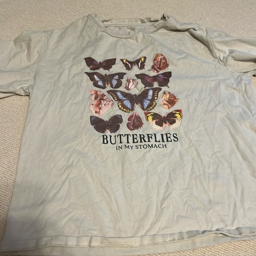 Shein butterfly tee